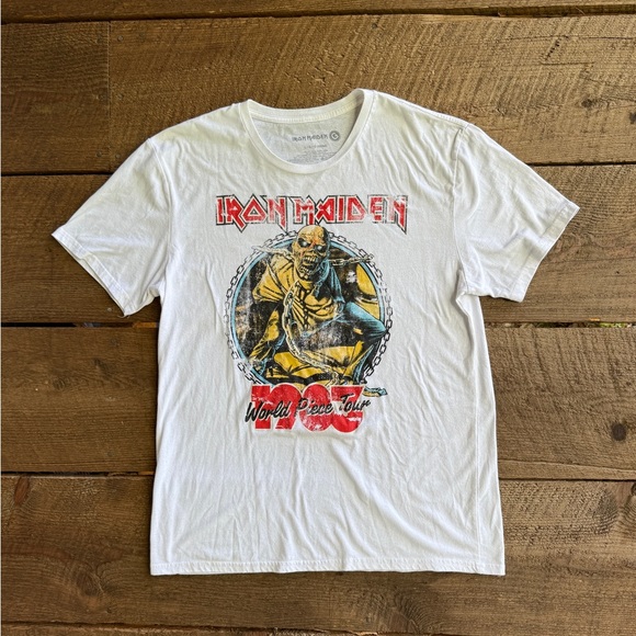 Iron Maiden Other - Iron Maiden World Piece Tour 1983 t shirt men L